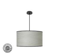 Abrila Moda Negro/Surco Gris - Colgante Moderno 3Xe27 50 Cm
