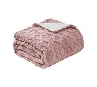 Abrila - monroy - manta eléctrica rosa/blanco 160w - 9 niveles - auto