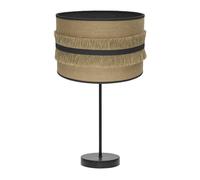 Abrila Natalia Saco/Negro - Lámpara Sobremesa Moderno 1Xe27 30 Cm