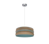 Abrila Natalia Saco/Turquesa - Colgante Moderno 1Xe27 40 Cm