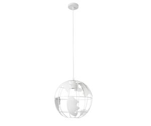 Abrila Orbe Blanco - Colgante Moderno 1Xe27 30 Cm