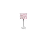 Abrila Orlando Blanco / Rosa - Lámpara Sobremesa Moderno 1Xe14 18 Cm