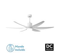 Fabrilamp Otto Ventilador de Techo Grande con Motor DC y Mando 50W Blanco