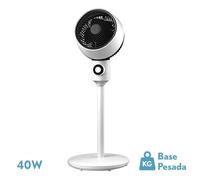 FABRILAMP AKUNADECOR Ventilador De Pie Ozono Blanco 40w Orientable, Fijo Y Rotatorio