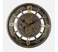 Abrila Padua Oro-Cuero - Reloj De Pared 70Cm