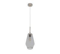 Fabrilamp colgante pinap 1xe27 niquel/ahumado regx17x17 cm