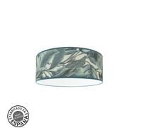 Abrila plafon decorativo modelo argel azul con pantalla hojas