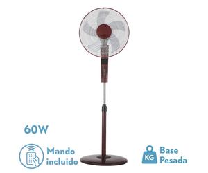 Abrila Rayo Burdeos/Negro - Ventilador De Pie 220-240 V