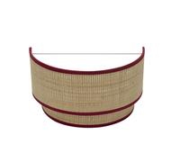 Abrila Roque Natural/Rojo - Aplique Rústico 1Xe27