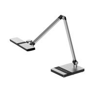 FABRILAMP Flexo Rubens Plata 9W 630lm 3000-4500-6000K Táctil con Memoria 27,4x35 cm
