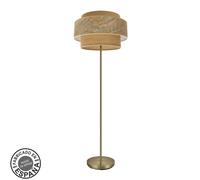 Abrila Samoa Cuero/Camel - Lámpara Pie Salón Moderno 1Xe27 40 Cm