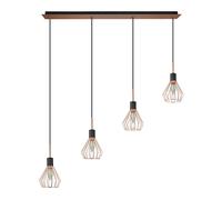 Abrila San Petersburgo Negro / Cobre - Lámpara Moderna 4Xe14