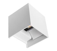 Abrila Segmento Blanco - Aplique Exterior Moderno Aluminio 65 Ip 3000K