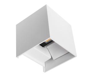 Abrila Segmento Blanco - Aplique Exterior Moderno Aluminio 65 Ip 6000K