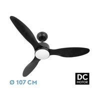 Abrila Serpa Negro - Ventilador De Techo Aspas Normales 24 W F