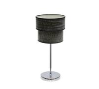 Abrila Smile Cromo/Madera Negra - Lámpara Sobremesa Moderno 1Xe14 18 Cm