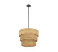 Abrila Smile Marrón/Madera Clara - Colgante Moderno 1Xe27 40 Cm