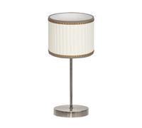 Abrila Soprano Cuero / Beige - Lámpara Sobremesa Clásico 1Xe14 17 Cm