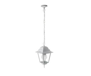 Abrila Spica Blanco - Colgante Exterior Clásico Aluminio / Cristal 44 Ip