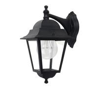 Abrila Spica Negro - Aplique Exterior Clásico Aluminio / Cristal 44 Ip