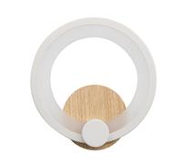 Abrila Sydney Blanco/Madera Clara - Aplique Moderno 10 W