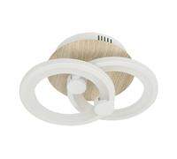 Abrila Sydney Blanco/Madera Clara - Lámpara Moderna 32 W