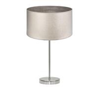 Sobremesa Alto Tania 1xe27 Niquel/madera Gris 62x30x30 Cm