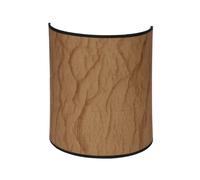 Abrila Tapiro Pergamino/Negro - Aplique Clásico 1Xe27