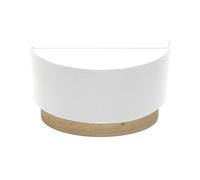 Abrila Tatiana Blanco/Madera Clara - Aplique Moderno 1Xe27