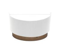 Abrila Tatiana Blanco/Madera Oscura - Aplique Moderno 1Xe27