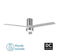 Abrila Teo Niquel/Gris - Ventilador De Techo Aspas Normales 24 W F