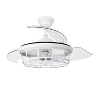 Abrila Tornado Blanco - Ventilador De Techo Aspas Retráctiles 220-240 V