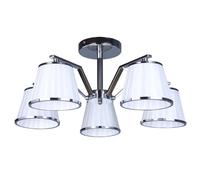 Abrila Trebol Blanco / Cromo - Lámpara Clásica 5Xe14