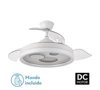 Abrila Turia Blanco - Ventilador De Techo Aspas Retráctiles 72 W F