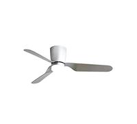 Fabrilamp Ventilador de techo KOCHI LED 18W motor DC 3 aspas 5 vel. mando y temporizador Plata