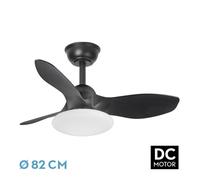 Abrila - ventilador dc paramo - negro con tres aspas- con 6 velocidade