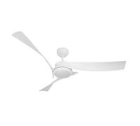 ABRILA - Ventilador DC TARENTO | Color Blanco con tres Aspas | con 6 Velocidades Ajustables | con 3 Temperaturas de Luz con Memoria de Color | Mando a Distancia Incluido