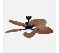 Abrila Dc Torcal Negro-Roble - Ventilador De Techo Aspas Normales 24W