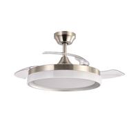 AKUNADECOR Ventilador Dc Zenit Niquel Led Con Memoria Y Control Remoto