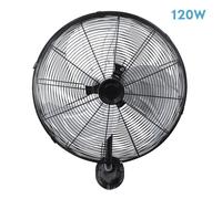 Abrila - ventilador de pared arrecife - negro/playa con 3 velocidades