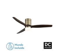 Ventilador de techo metal color dorado serie aguilã³n 132cm