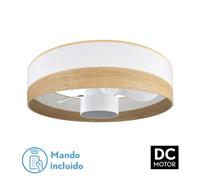 Ventilador de techo metal color blanco serie olga 70cm