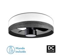 Ventilador de techo metal color negro serie olga 70cm