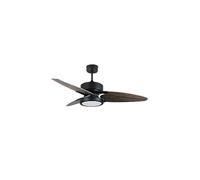 ABRILA Ventilador de techo Ventilador Dc Cross 30w negro 3 Aspas
