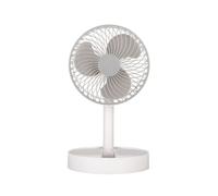 Abrila- ventilador inalámbrico dc portátil jerico - blanco/gris - 5w