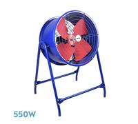 Abrila- ventilador industrial dana 550w - azul/rojo - 4 aspas - soport