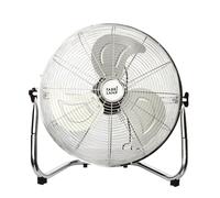 ABRILA - Ventilador Industrial DC LI n Metal Cromado Color con tres Aspas | 3 Velocidades Ajustables | 120W de Potencia | Ideal para Todo Tipo de Estancias