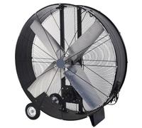 Abrila - Ventilador Industrial MAXIMUM | Negro con 3 Velocidades Ajustables | 800W de Potencia | con Ruedas