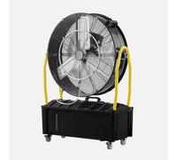 ABRILA - Ventilador Nebulizador Industrial Excalibur 300W | 3 Velocidades y 3 Aspas | Tanque de Agua 25L | Orientable | Con Ruedas | 101x71x30 cm