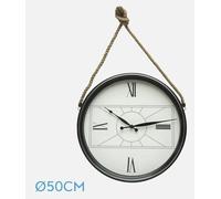 Abrila Zaman Negro - Reloj De Pared 50Cm